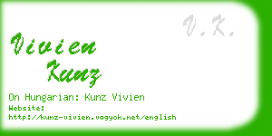 vivien kunz business card